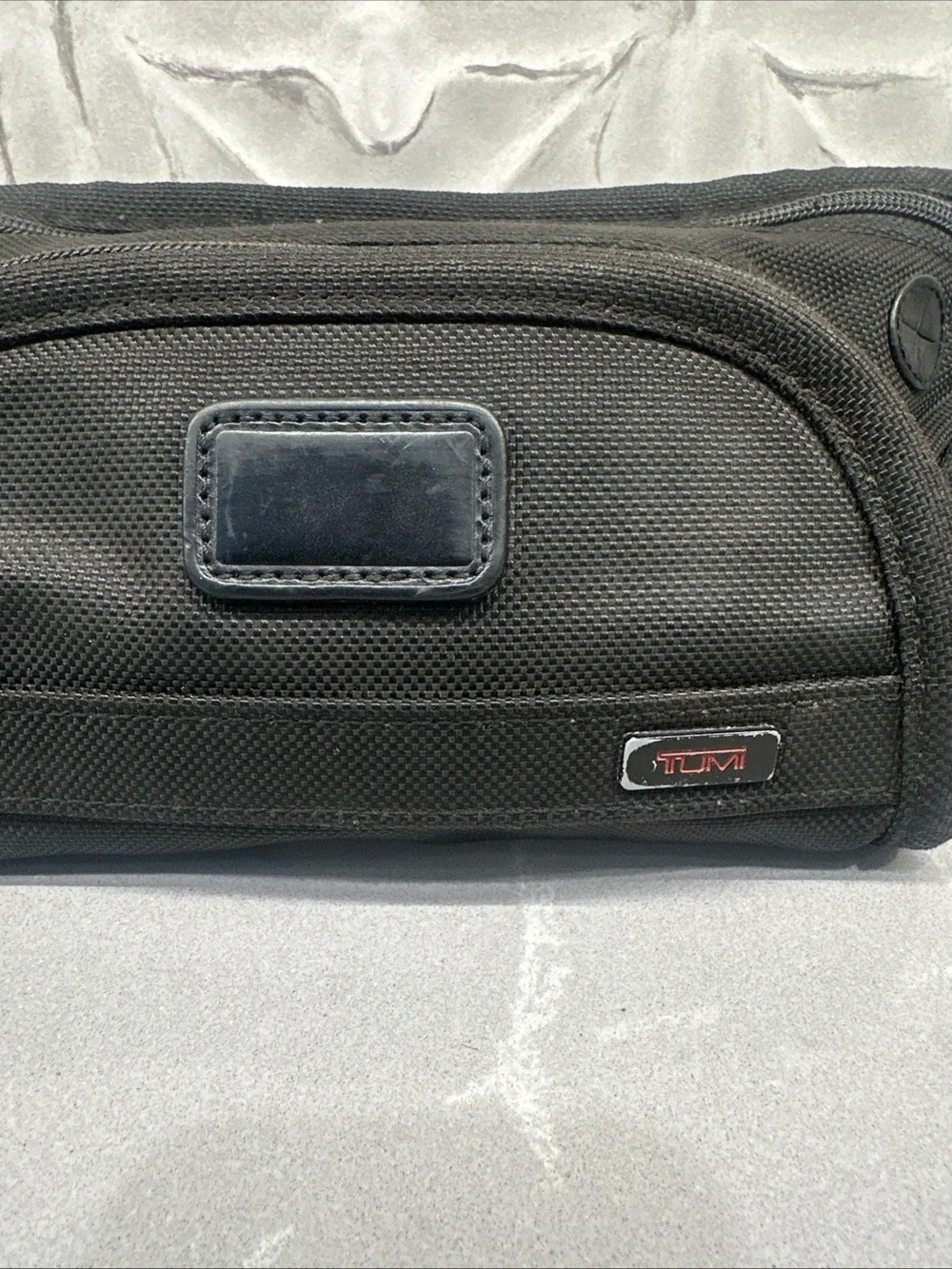 Tumi Black Nylon Belt Bag with Front Pocket